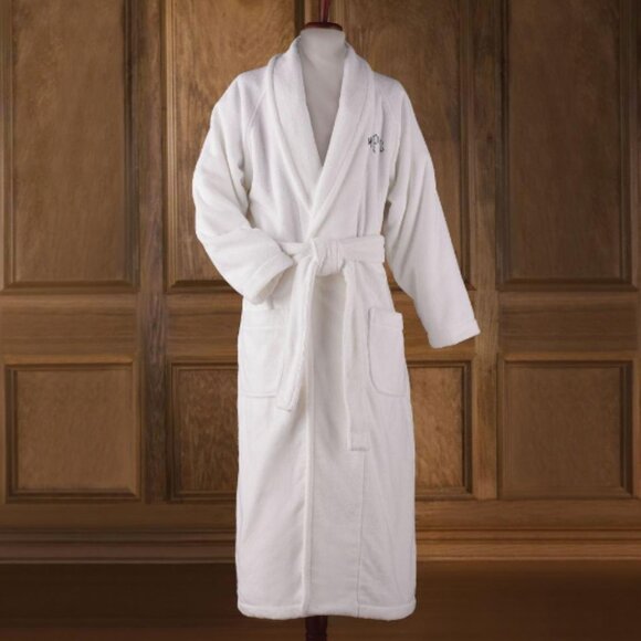 Hammacher Schlemmer Other - Monogrammed Hammacher Schlemmer Genuine Turkish Cotton Luxury Bathrobe White XXL
